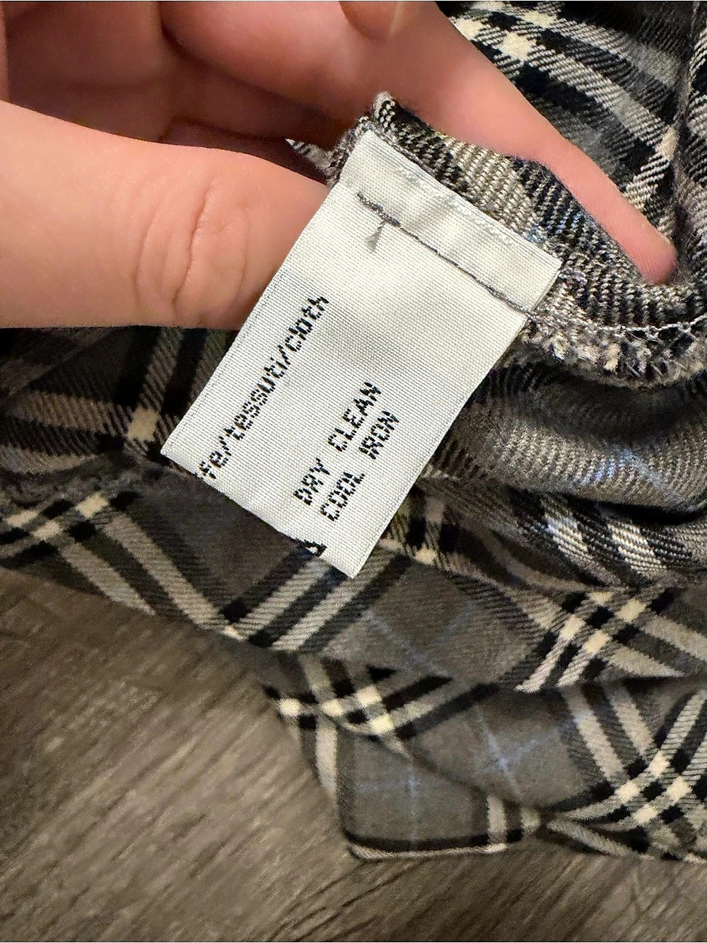 Burberry Plaid Trench Coat Gray & Black - Picture 8 of 8